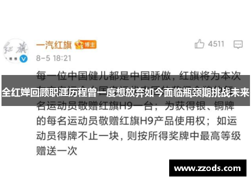 全红婵回顾职涯历程曾一度想放弃如今面临瓶颈期挑战未来